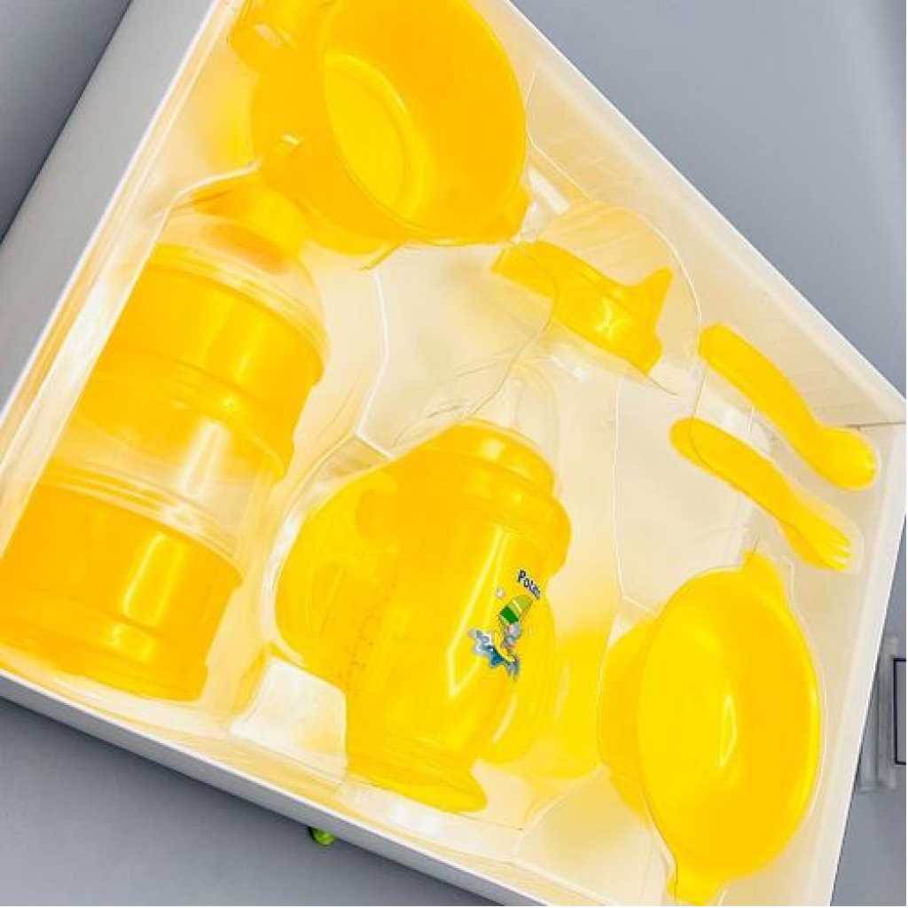 POTATO Baby Drinking Equipment And Training Tableware Set 7 Pcs