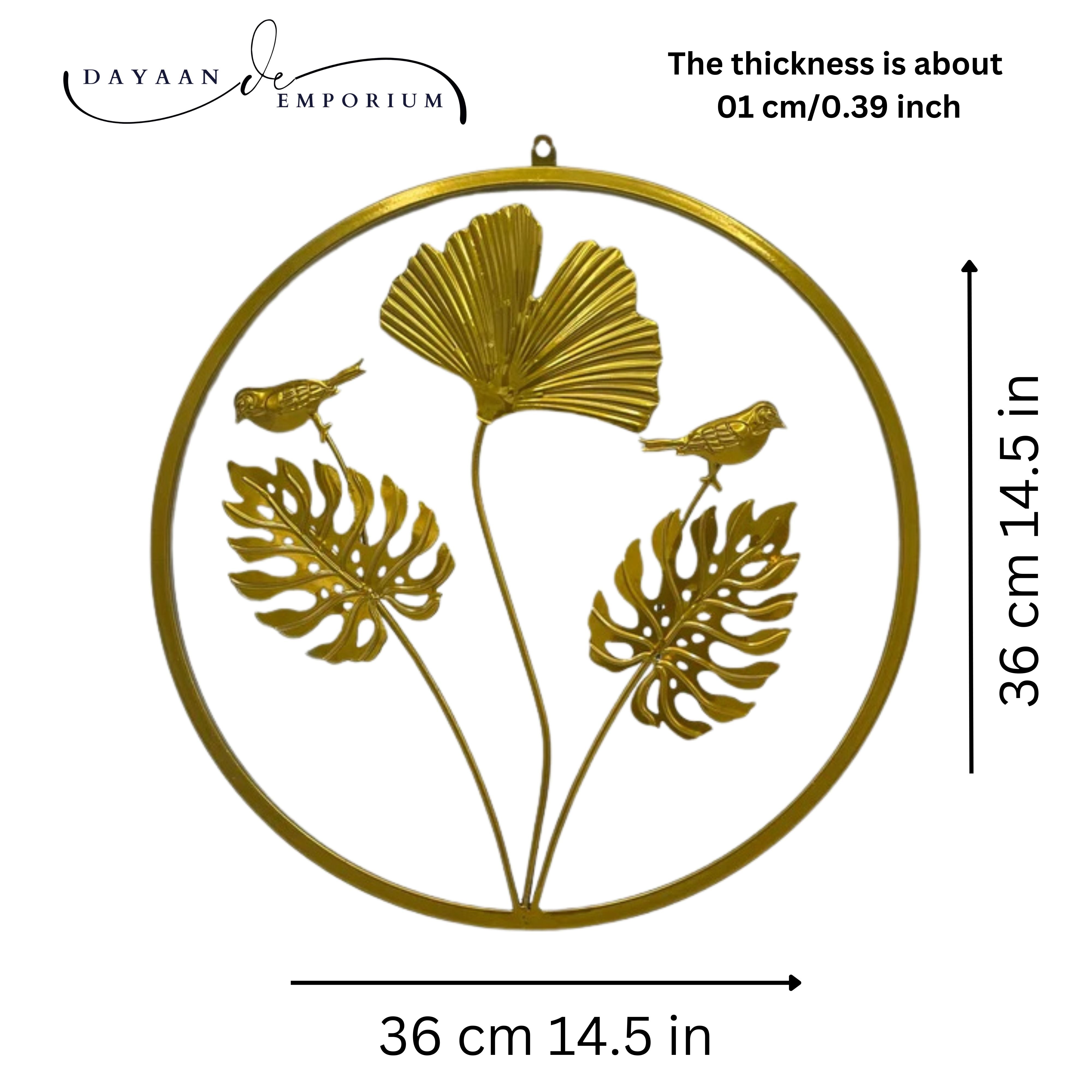Golden Metalic Wall Art D-4
