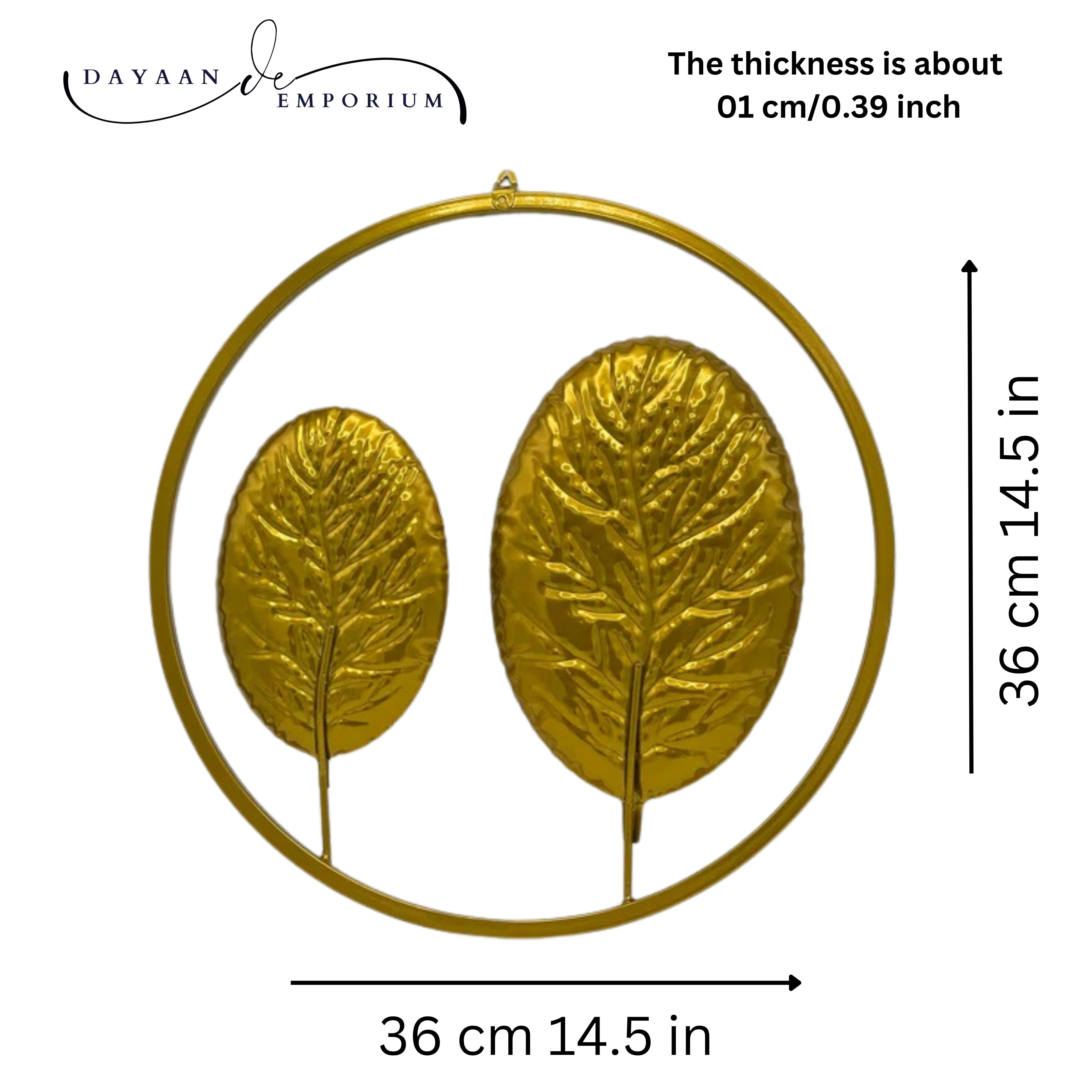 Golden Metalic Wall Art D-1