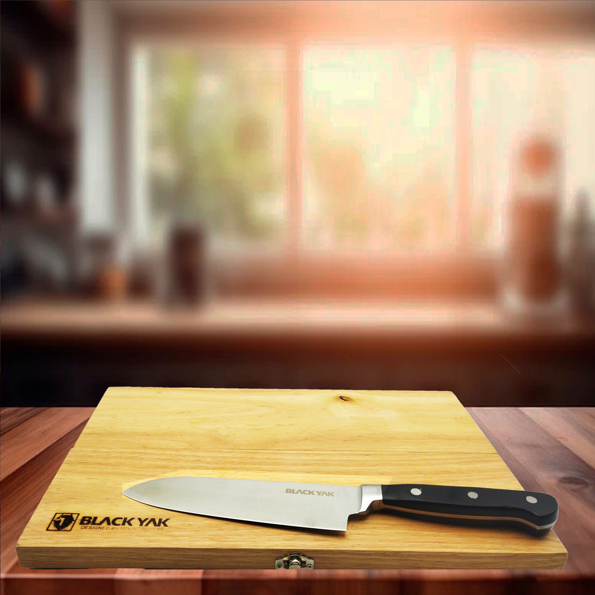 Foldable Cutting Board With High Quality Knife (BLACKYAK)