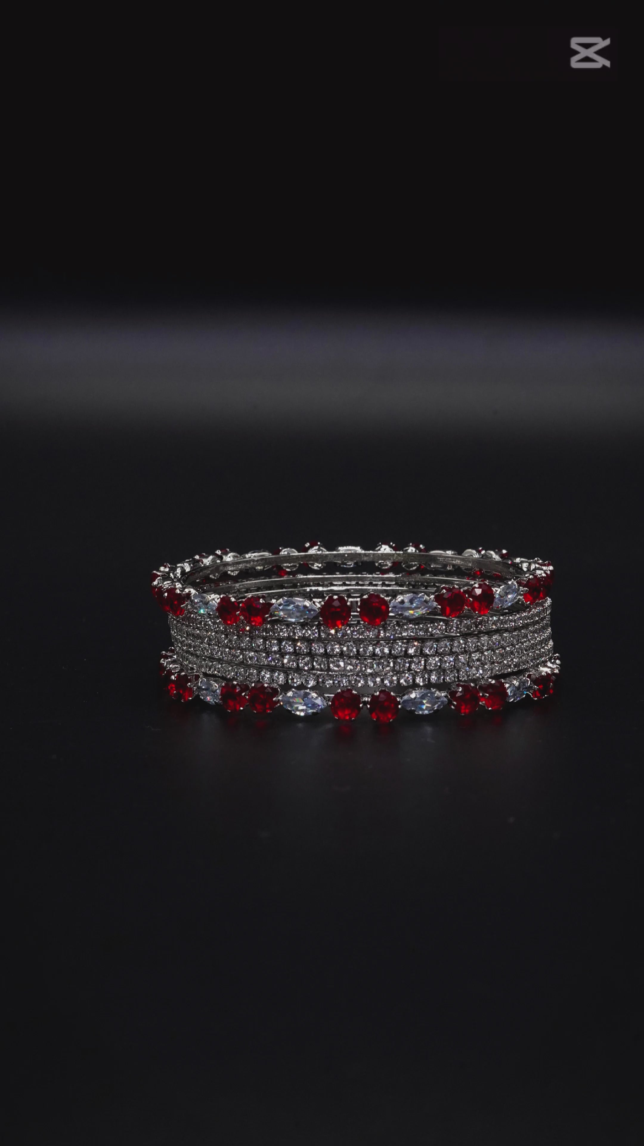 Diamond Cut Bangles 6 Pcs GD-03