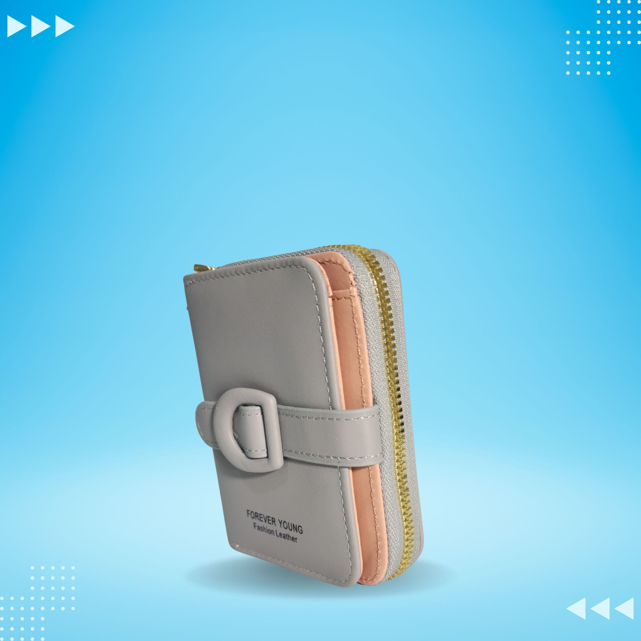 Girls Ziper Short Buckle Purse AP-02